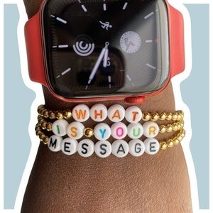 Custom Message Beaded Bracelet